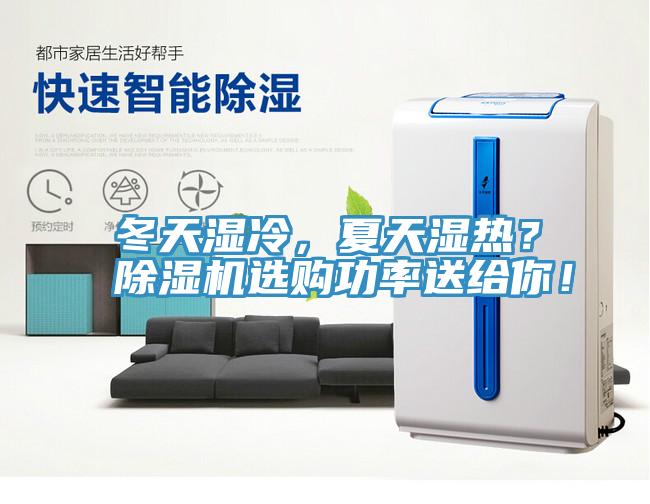 冬天濕冷，夏天濕熱？除濕機選購功率送給你！