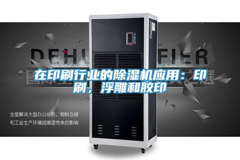 在印刷行業(yè)的除濕機應用:印刷,浮雕和膠印