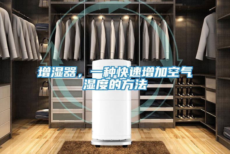 增濕器，一種快速增加空氣濕度的方法