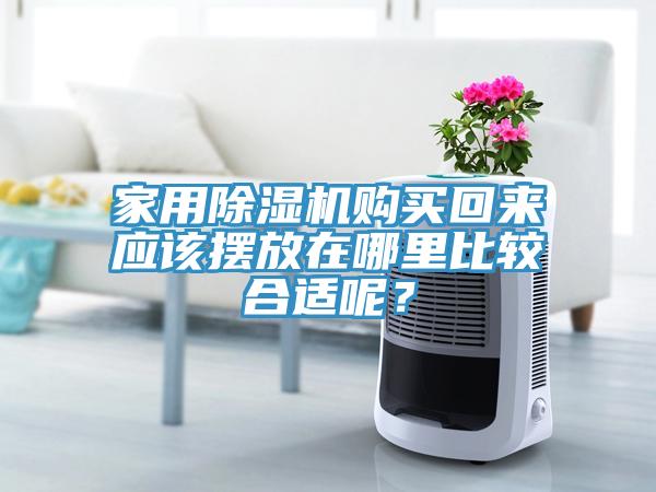 家用除濕機(jī)購買回來應(yīng)該擺放在哪里比較合適呢？