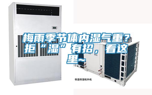 梅雨季節(jié)體內(nèi)濕氣重？拒“濕”有招，看這里~