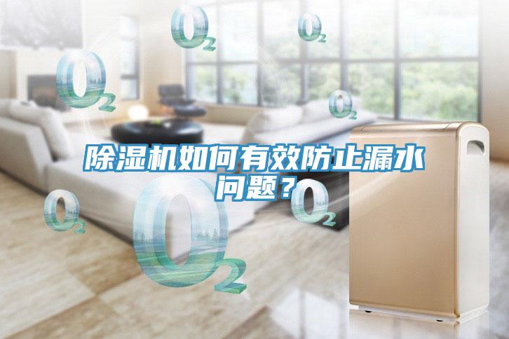 除濕機如何有效防止漏水問題？