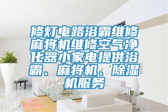 修燈電路浴霸維修麻將機維修空氣凈化器小家電提供浴霸、麻將機、除濕機服務