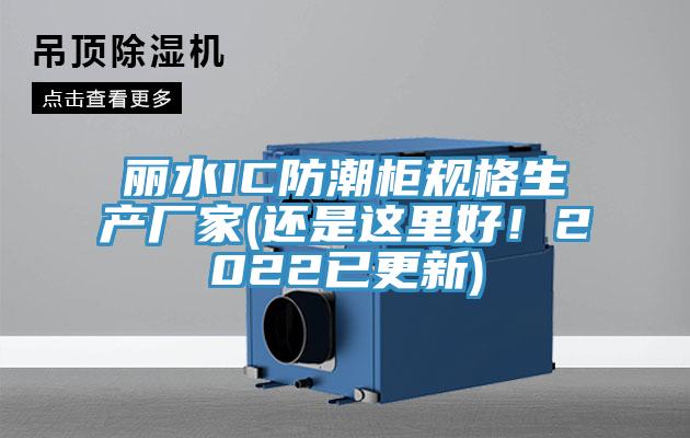 麗水IC防潮柜規(guī)格生產(chǎn)廠家(還是這里好！2022已更新)