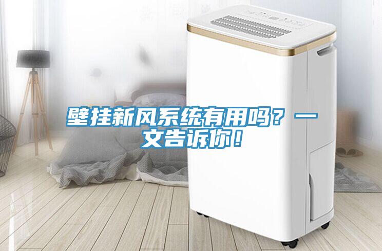 壁掛新風(fēng)系統(tǒng)有用嗎？一文告訴你！