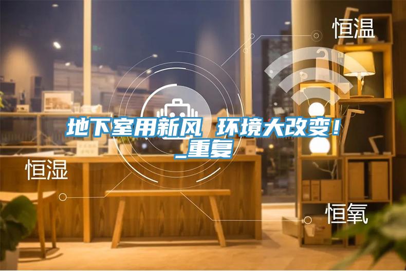 地下室用新風 環境大改變！_重復