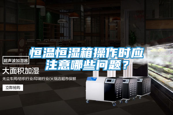 恒溫恒濕箱操作時(shí)應(yīng)注意哪些問題?
