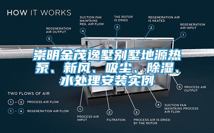 崇明金茂逸墅別墅地源熱泵、新風、吸塵、除濕、水處理安裝實例