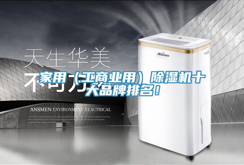 家用（工商業用）除濕機十大品牌排名！