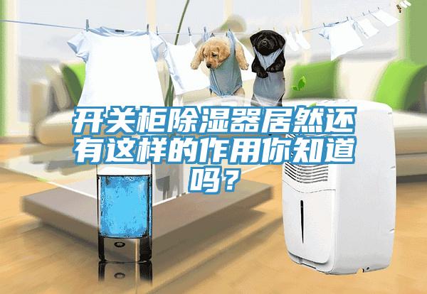 開關柜除濕器居然還有這樣的作用你知道嗎？