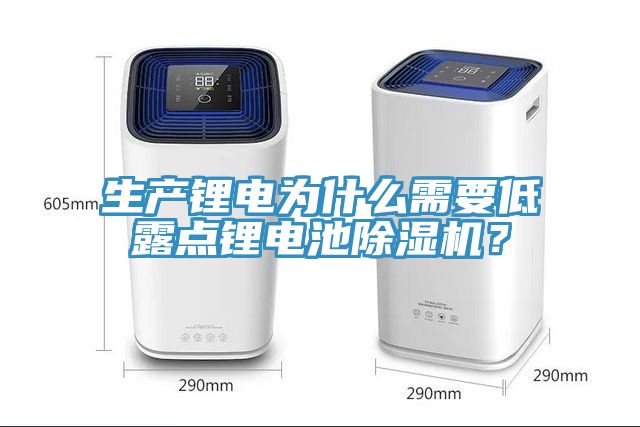 生產鋰電為什么需要低露點鋰電池除濕機？