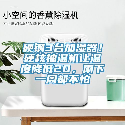 硬鋼3臺加濕器！硬核抽濕機讓濕度降低20，雨下一周都不怕