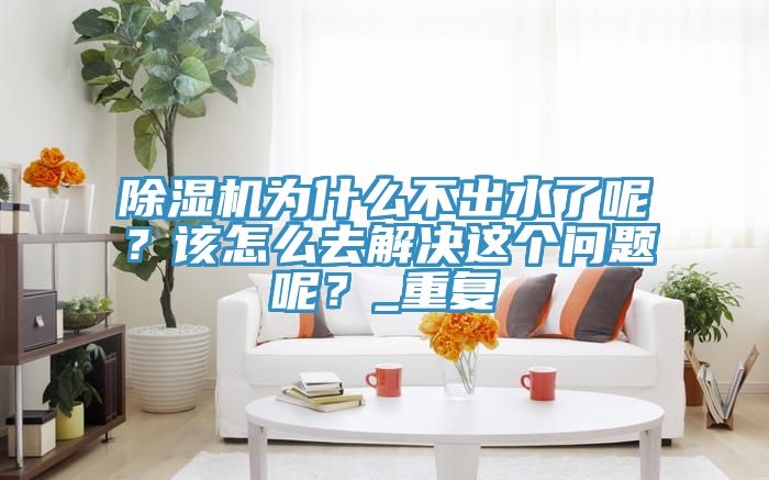除濕機(jī)為什么不出水了呢？該怎么去解決這個問題呢？_重復(fù)