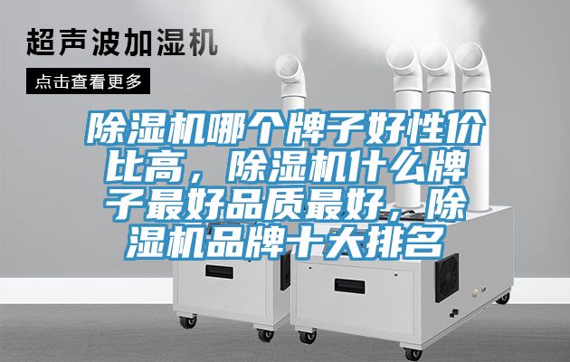 除濕機哪個牌子好性價比高，除濕機什么牌子最好品質最好，除濕機品牌十大排名